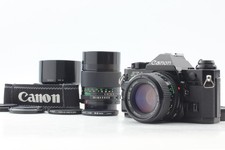 2 Lens Top MINT Canon AE-1 Program New FD 50mm f1.4 135mm f2.8 From JAPAN