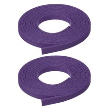 2 Pcs Faux Suede Leather Strap 5mm x 1.1 Yard Leather String Cord, Deep Purple
