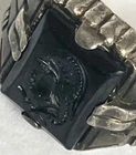 Vintage Sterling Intaglio Signet Ring Roman Soldier Art Deco Silver 925 Size 7.5