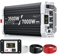 3500 watt Pure sine Wave Inverter, 12V DC to 110V AC Power Inverter, 12V3500W