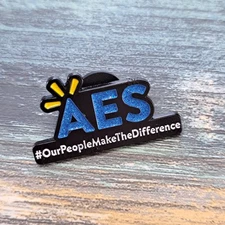 Walmart Employee Pin - AES Our People Make The Difference Spark Logo