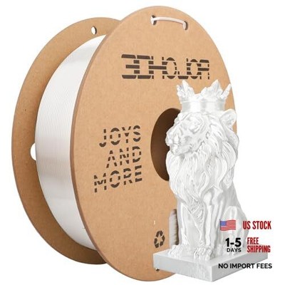 Silk PLA Filament 1.75mm, PLA Filament 1.75mm Silk Shiny 3D Printer White