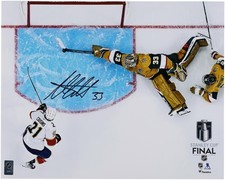 Adin Hill Vegas Golden Knights Signed 16x20 Stanley Cup Final Game 1 Save Photo
