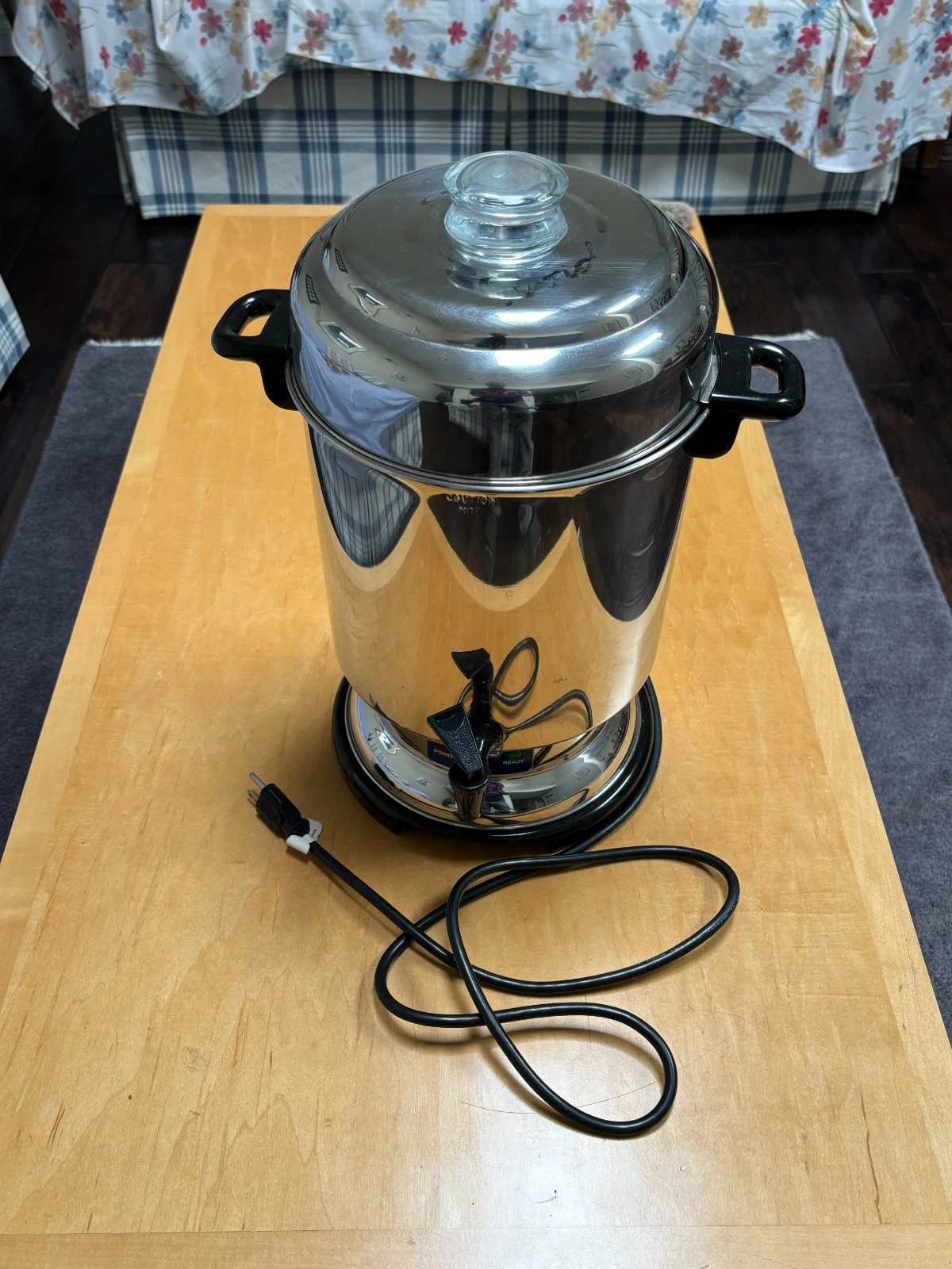 Stainless Steel Large Electric 60 Cups Coffee Maker Big Office/Church Hot Water