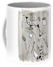 Course Landaise Abstract Watercolor Ceramic Mug   Artistic Coffee  Daily Comfor