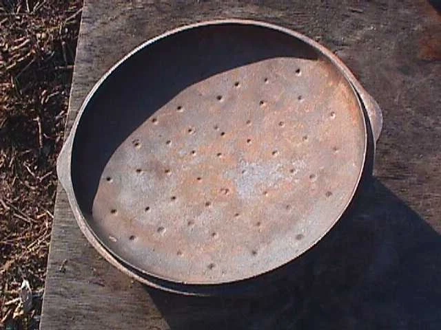 Vintage RUSTY Cast Iron Lid Only for Skillet or Dutch Oven MARKED 8 A