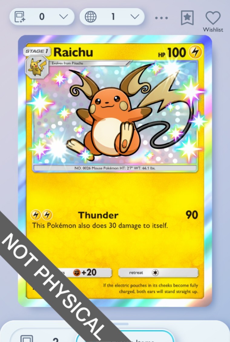 shiny raichu pokemon card Pokemon TCG POCKET - Raichu Shiny 1⭐, Mega Shine, English