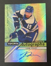 2020-21 Upper Deck Synergy NHL Hockey Rookie Autographs Liam Foudy #AR-LF