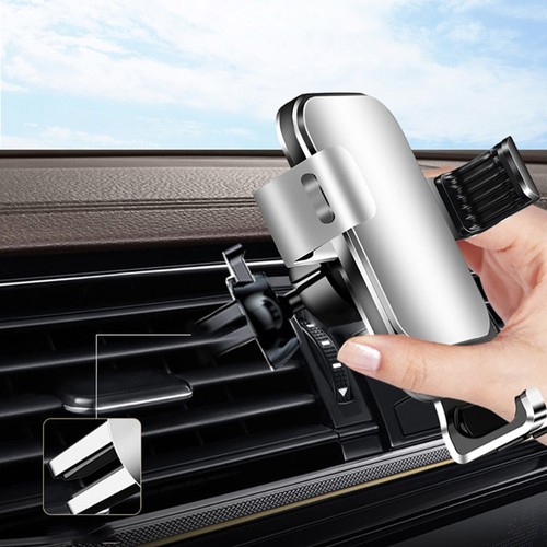 Metal Gravity Bracket Phone Support Clip Windshield Holder Car Vent Mount - 第 4/12 張圖片
