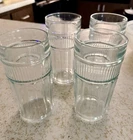 Vintage Anchor Hocking Tall Tumblers, Set of 4.