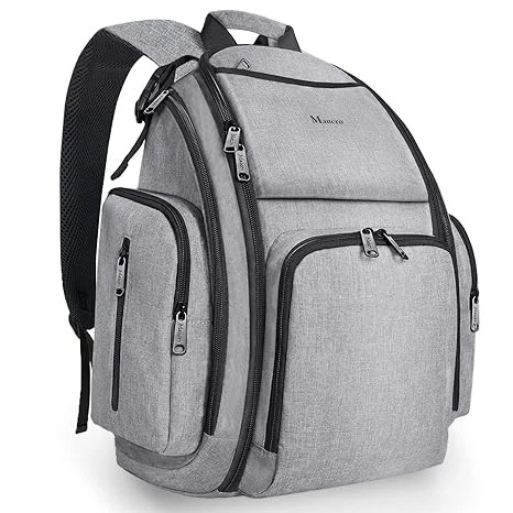 Waterproof Diaper Backpack w/ Insulated Pockets & Changing Pad