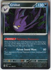 Crobat 051/086 Rare Chaos Rising Pokemon Holo Near Mint