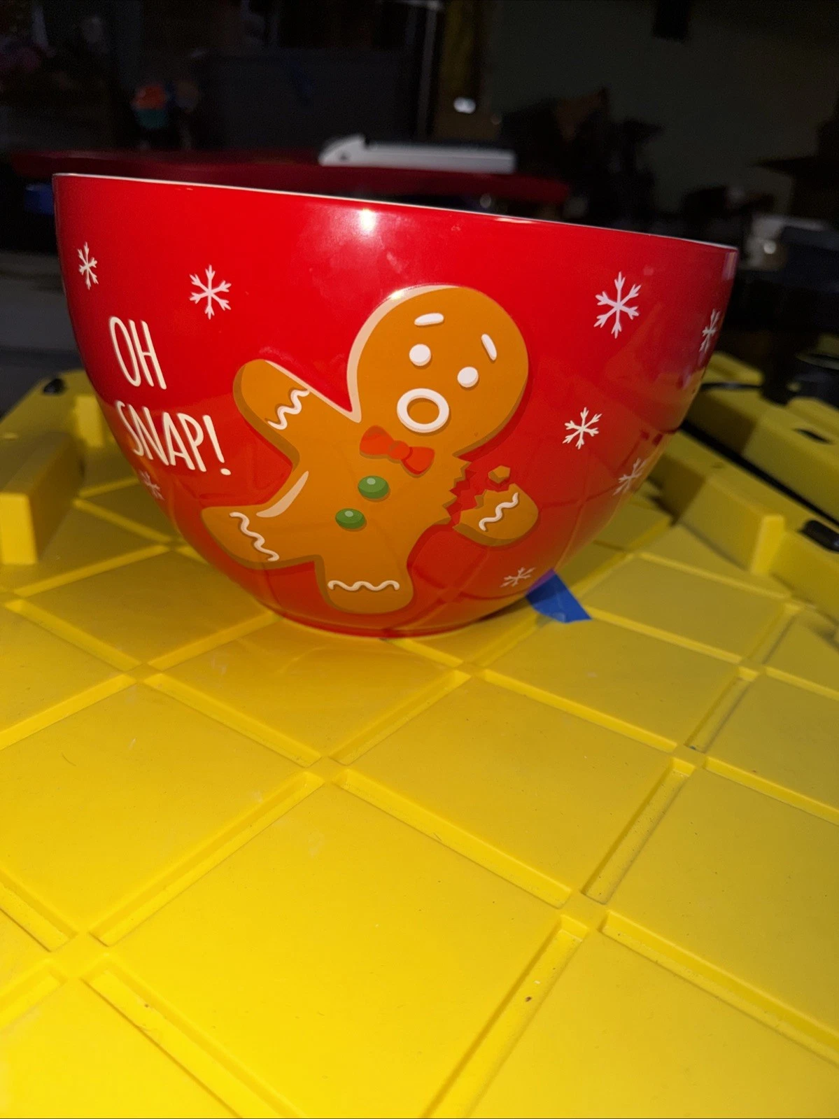 Holiday Time 5qt Mixing Bowl - Gingerbread Man