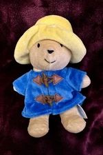 Vintage Eden Paddington Bear Blue & Yellow Small 9” Plush Toy