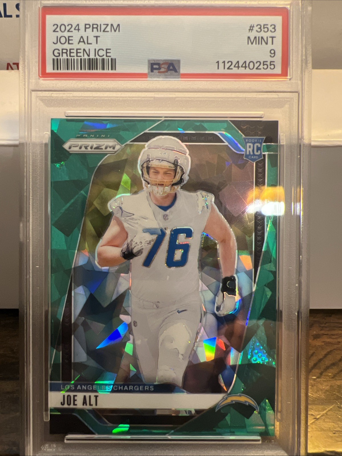 2024 Panini Prizm - Rookies Joe Alt #353 Green Ice Prizm (RC)
