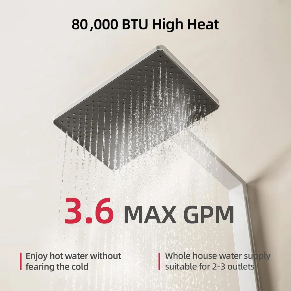 MIZUDO Tankless Water Heater Propane Gas 80,000 BTU 3.6 GPM CSA Certified - Image 3 of 4