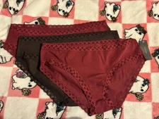 Natori 156058 Bliss Cotton Women's Briefs Panties 3-Pack US Size XL