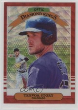 2019 Panini Donruss Optic Diamond Kings Red Wave Prizm Trevor Story #27 07ke