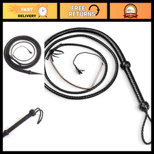 Real Cowhide Leather Bull Whip - 3ft, 4ft, 6ft, 8ft - Equestrian, Sound Practice