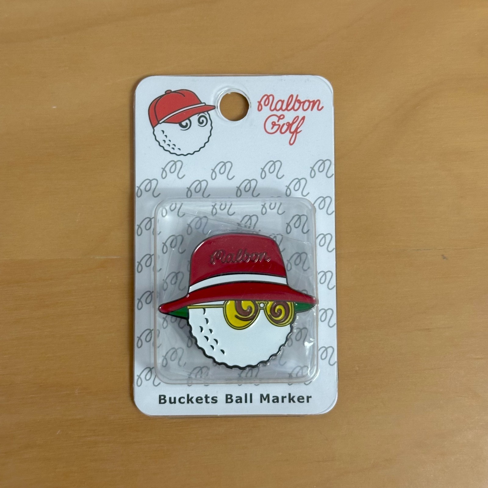 Malbon Bucket Hat Golf Ball Marker, with Magnetic Clip