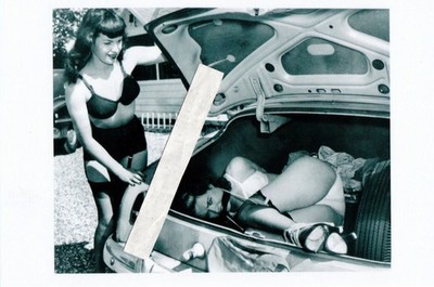 1950's Pin-Up Queen-Bettie Page & June King-Bondage Photo