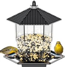 Large Hanging Bird Feeder – Squirrel-Proof Outdoor Seed Feeder for Birds