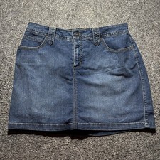 St.Jonh's Bay Skort Women's 12 Blue Denim Casual Stretch