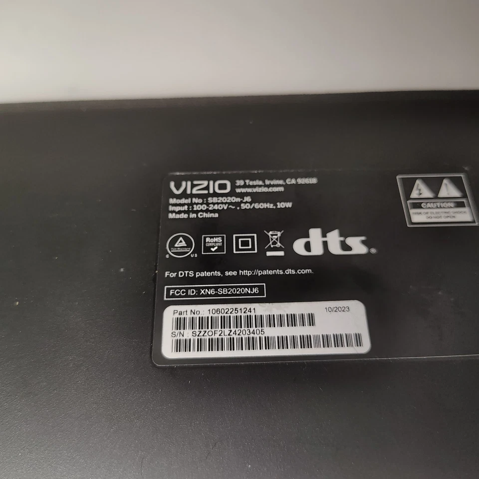 BARRA DE SONIDO DE CINE EN CASA VIZIO SB2020N-J6 2.0, solo barra de sonido Foto 2 de 4