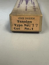 *Vintage* Hayes File Co Tension Type No. 17 Cut No. 1 One Dozen