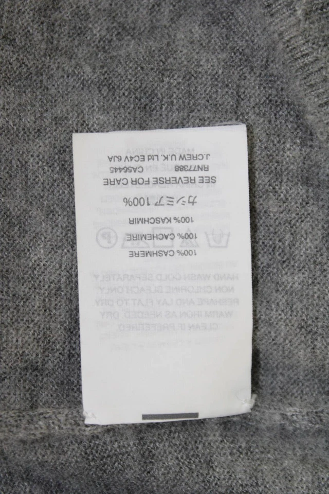 Suéter básico de cachemir manga larga cuello en V J Crew gris talla S Foto 4 de 4
