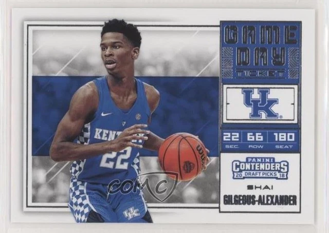 2018 Contenders Draft Picks Game Day Tickets Shai Gilgeous-Alexander Rookie RC