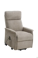 POLTRONA RECLINABILE RELAX ALZAPERSONA TESSUTO BEIGE MOTORIZZATA 66x90x97 CM