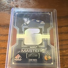 Upper Deck SP Game Used NHL Masters Sam Rinzel Chicago Blackhawks /299