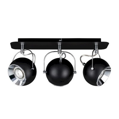 SPOTLIGHT SPOT LEUCHTE DREIER BALL DISCO SCHWARZ NEU OVP DECKENLAMPE ZIMMERLAMPE