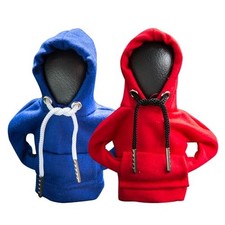 2Pcs Gear Shift Hoodie,Car Shift Knob Hoodie,Funny Car Gear Shift 1 Blue 1 Red