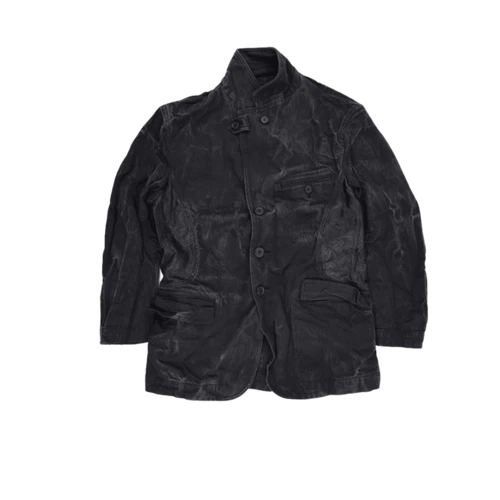 Issey Miyake Men's Black Mid-Length Regular Button-Up Jacket Size Medium - product listing photo