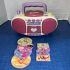 Vintage Barbie Dance With Me Talking Boombox 3 In 1 Cassette Radio 4 CDs & Tapes