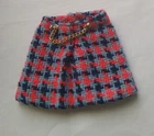Vintage Barbie Plaid Skirt from Super Scarf Outfit #3408
