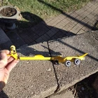Vintage 1960s Tonka Toys Yellow Boat Trailer. Original Condition