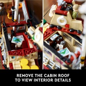 LEGO Ideas Jaws Set - Diorama Kit for Fans of the Movie - Shark Toy with Boat