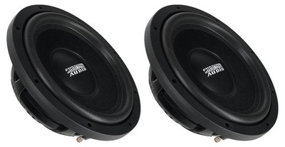 (2) Sundown Audio SML-12 D4 12'' 600w RMS Shallow Subwoofers DVC 4-Ohm Car Subs