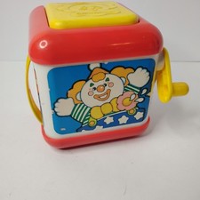 Rare HTF Vintage 1992 Shelcore Clown Jack In The Box Toy Doesn't Work