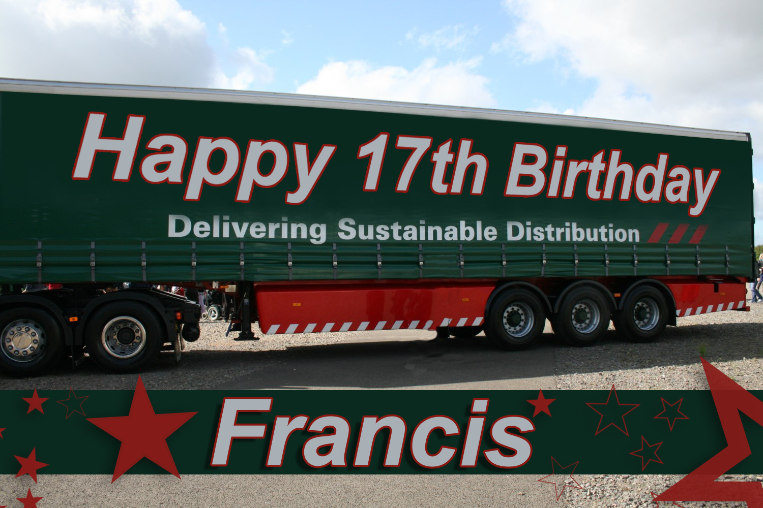 personalised eddie stobart truck
