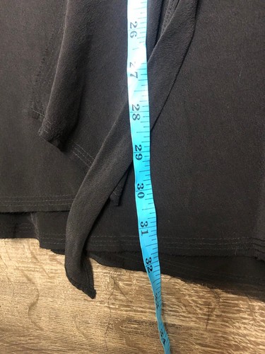 AllSaints Jayda Small 100% Silk Zip Tie Front A Line Dress Raw Hem - Picture 12 of 12