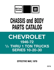 1946 - 1972 Chevrolet Truck LD Parts Catalog Book