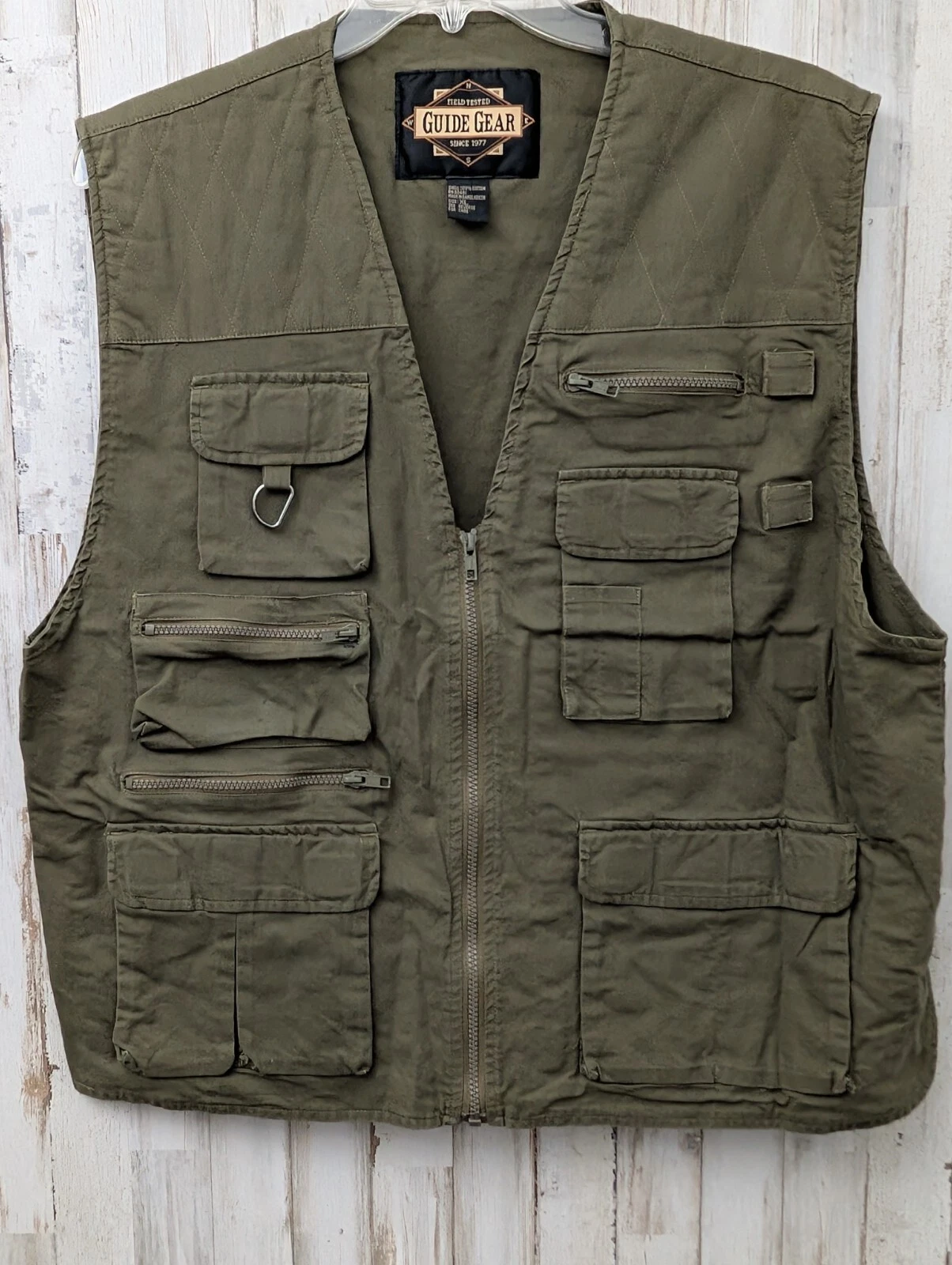 VTG Guide Gear Vest Mens XL Tactical Fly Fishing Utility Travel Cargo Safari Hik