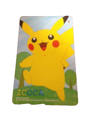 Pikachu ICOCA JR West Japan IC Card 10th Anniversary 2013 Pokemon