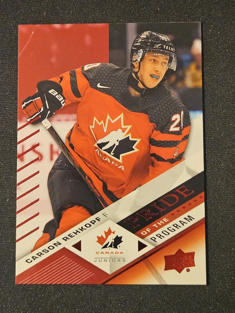 2024 UD Team Canada Carson Rehkopf Pride Of The Program Foilboard Parallel