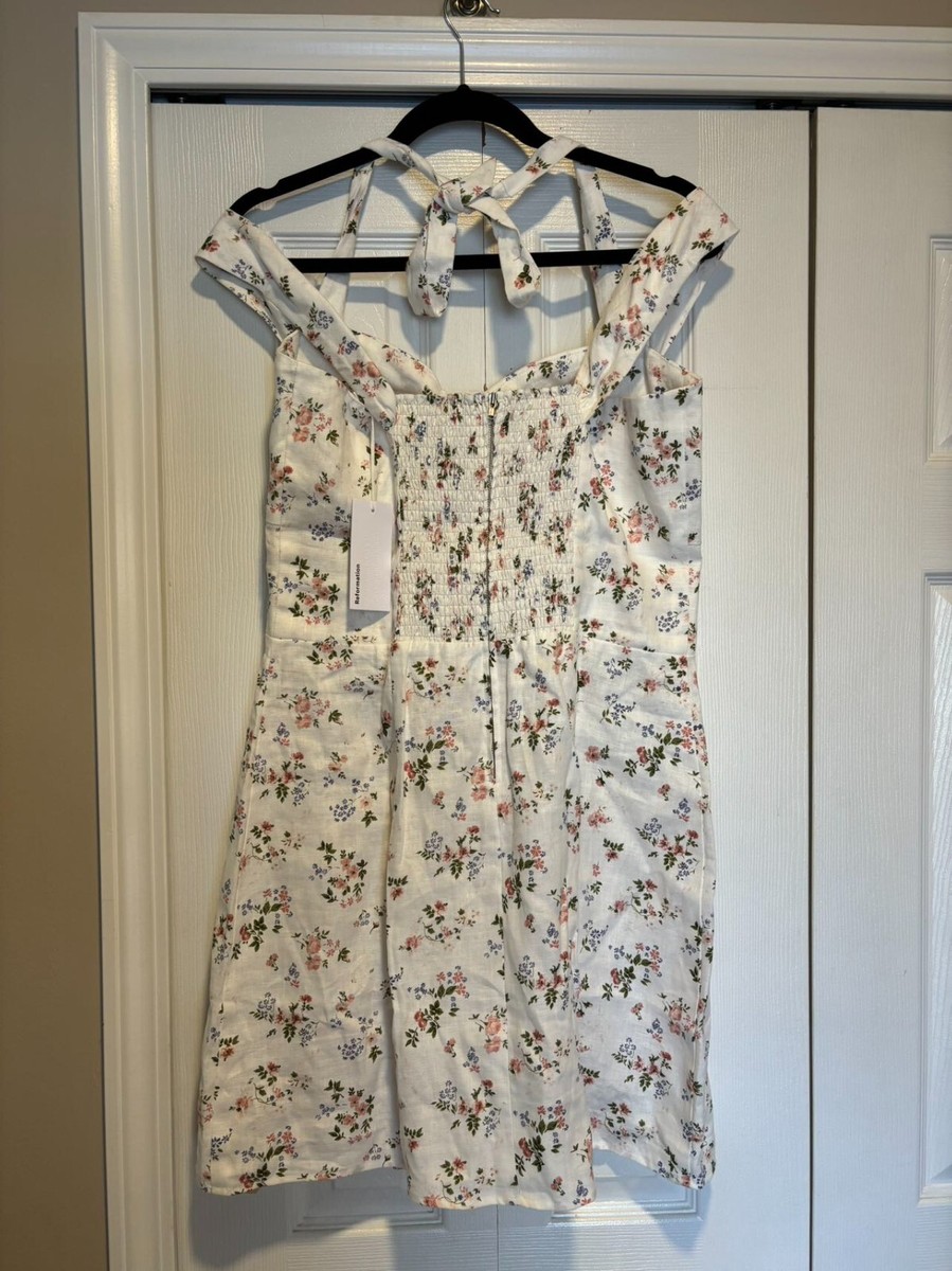 NWT. Reformation Sanford Halter Dress Sz 12