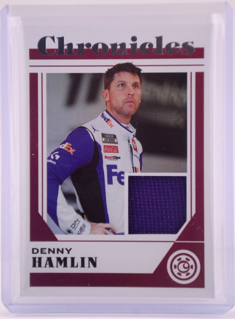 2023 Panini Chronicles Luminance Racing NASCAR #CS-DH Denny Hamlin Jersey